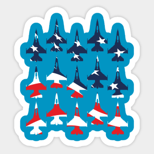 F-16 Falcon formation Sticker